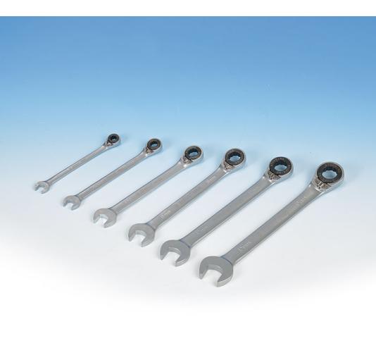 Kraftwerk D-CLICKRAFT Gabelring-Ratschenschlüssel 10 Mm - Kompakter Doppelschlüssel Für Enge Stellen