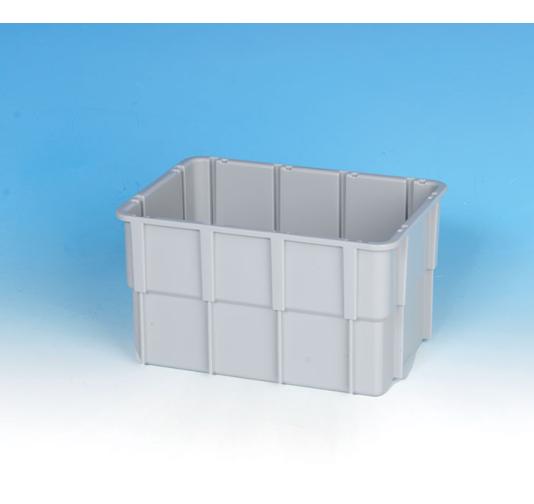 2x Schwerlastbehälter 600x400x215mm – 40L, Lebensmittelecht, Weiß